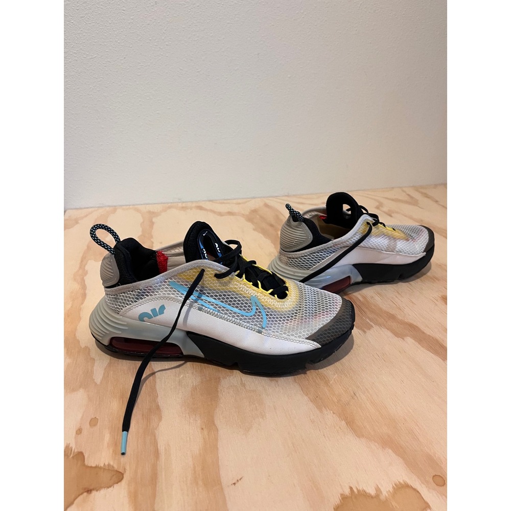 Nike Air Max 2090 White Glacier Blue Laser Orange running sport tennis shoes
